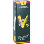 Vandoren V16 Baritone Saxophone Reed, Strength 2, Box of 5
