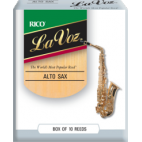 Rico La Voz Eb Alto Saxophone Reed (Medium/Soft), Box of 10