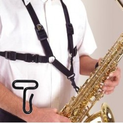 Alto/Tenor/Baritone Saxophone Strap with Metal Hook For Men