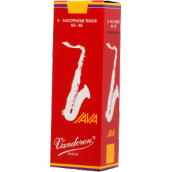 Vandoren Java Red Tenor Saxophone Reed, Strength 1, Box of 5 