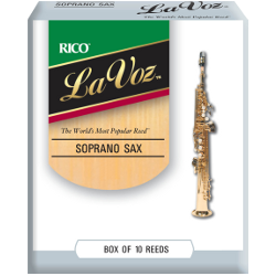 Rico La Voz Soprano Saxophone Reed (Hard) , Box of 10