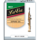 Rico La Voz Soprano Saxophone Reed (Medium/Hard), Box of 10