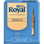Rico Royal Soprano Saxophone Reed, Strength 1.5, Box of 10 