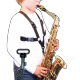 Alto/Tenor Saxophone Strap with Plastic Snap for Kids