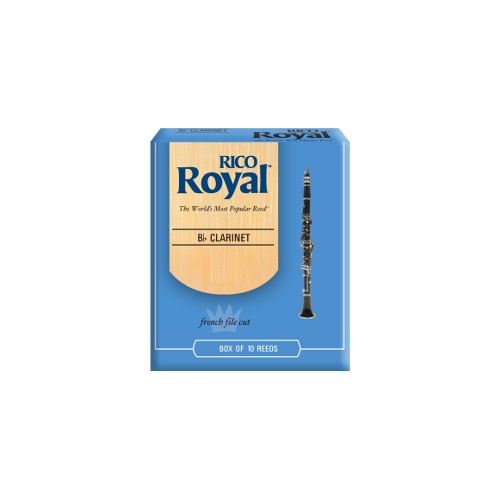 Rico Royal Bb Clarinet Reed, Strength 2.5, Box of 10 