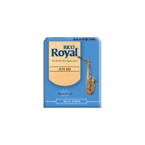 Rico Royal Alto Saxophone Reed, Strength 2.5, Box of 10 