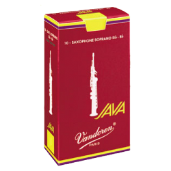 Vandoren Java Red Soprano Saxophone Reed, Strength 2.5, Box of 10 