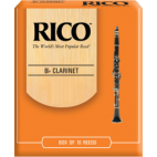 Rico Orange Bb Clarinet Reed, Strength 3.5, Box of 10