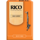 Rico Orange Bass Clarinet Reed, Strength 2.5, Box of 10