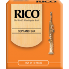Rico Orange Soprano Saxophone Reed, Strength 3, Box of 10